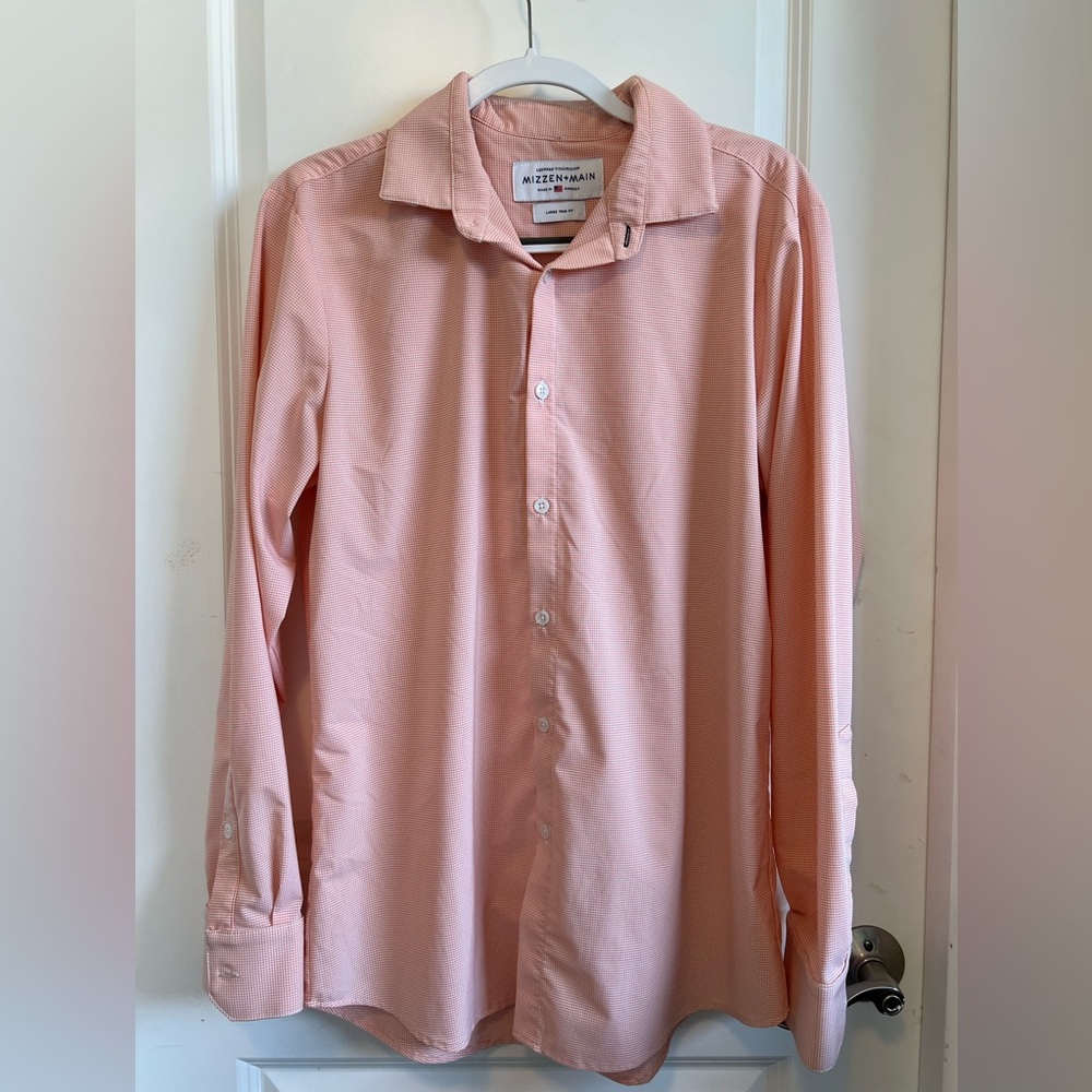 Mizzen+Main Large Trim Fit Dress Shirt - Leeward Collection